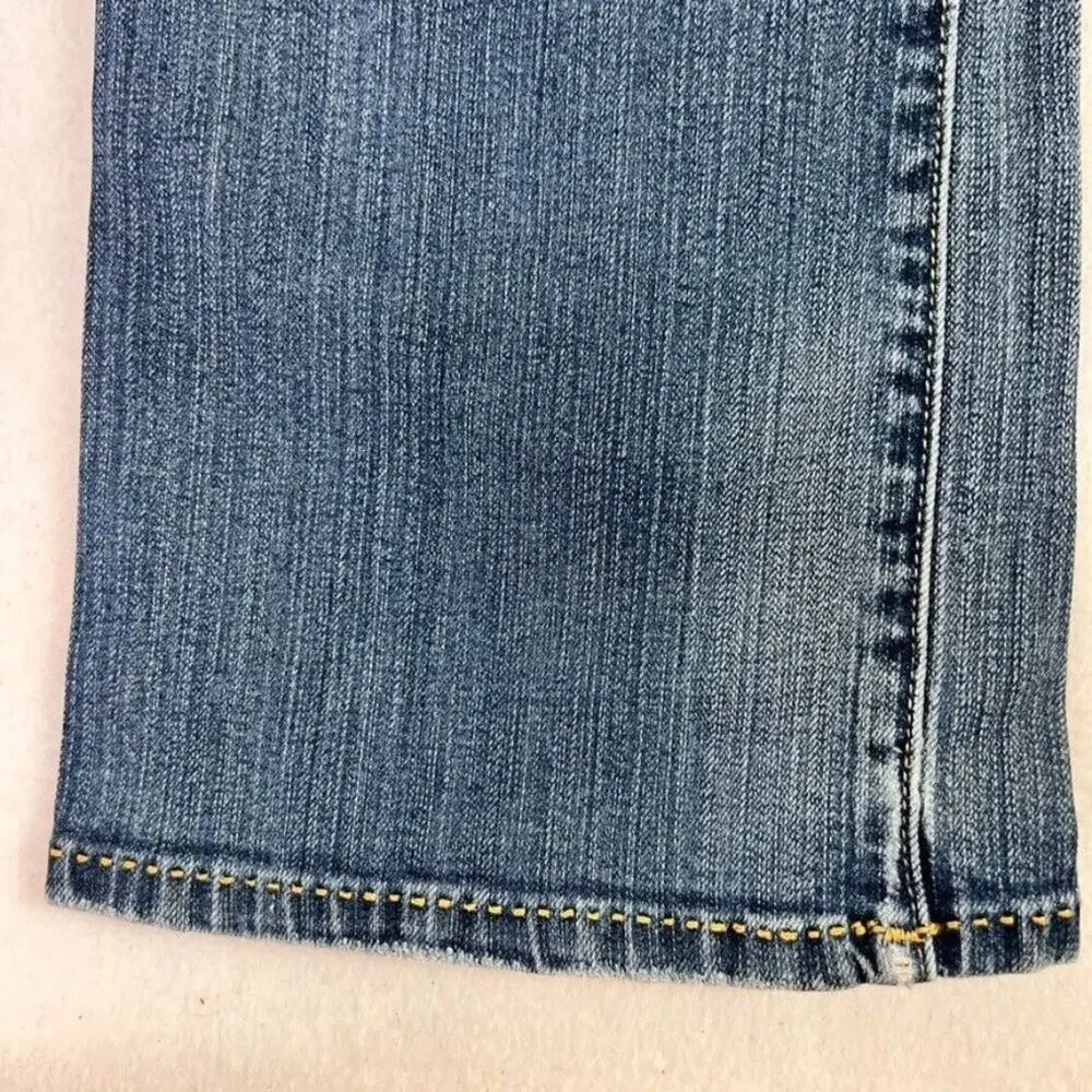 Vigoss Jean Women 9 Milan Medium Blue Wash Denim Bootcut Low Rise Casual Cowgirl